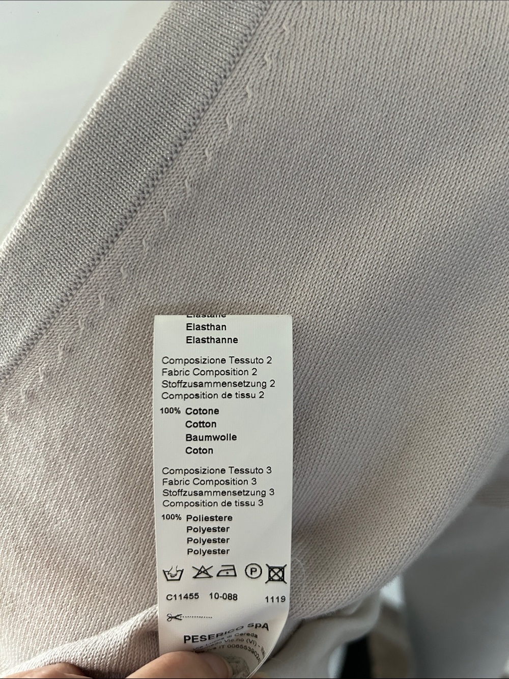 Peserico Silk V-Neck Sweater | Made in Italy | Luxury Mixed Media | Size S - Picture 11 of 12